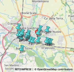 Mappa Via Mario Pettenghi, 27100 Pavia PV, Italia (1.405)