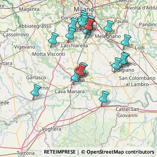 Mappa Via Gilardelli, 27100 Pavia PV, Italia (17.0625)