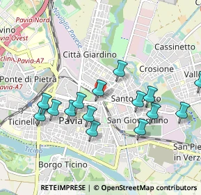 Mappa Via Angelo Gilardelli, 27100 Pavia PV, Italia (0.96333)