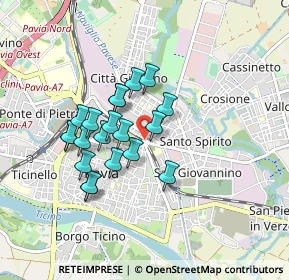 Mappa Via Angelo Gilardelli, 27100 Pavia PV, Italia (0.709)