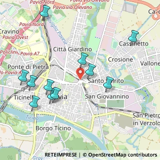 Mappa Via Gilardelli, 27100 Pavia PV, Italia (1.12364)