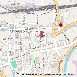 Mappa Via Giuseppe Borla, 4C, 10034 Chivasso, Torino (Piemonte)