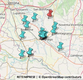 Mappa Via Enrico Mattei, 37045 Legnago VR, Italia (9.72389)