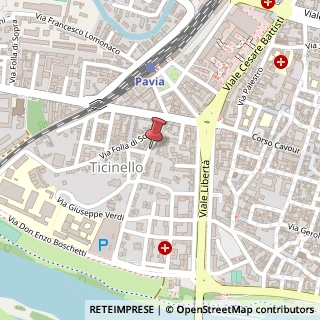Mappa Via Ticinello, 22, 27100 Pavia, Pavia (Lombardia)