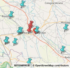 Mappa Via Albero, 37045 Legnago VR, Italia (9.87385)