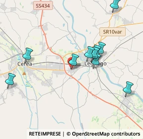 Mappa Via Albero, 37045 Legnago VR, Italia (4.35455)