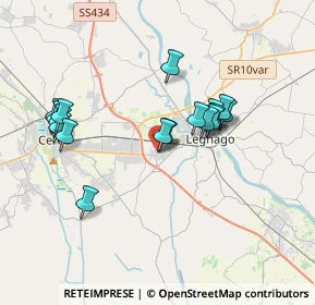 Mappa Via Albero, 37045 Legnago VR, Italia (3.39588)
