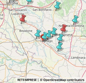 Mappa Via Albero, 37045 Legnago VR, Italia (17.43077)