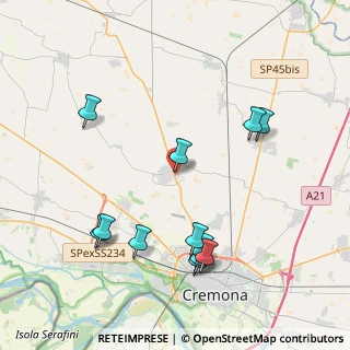Mappa Via Bergamo, 26022 Castelverde CR, Italia (4.38333)
