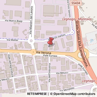 Mappa Via Ezio Vanoni, 6, 37045 Legnago, Verona (Veneto)