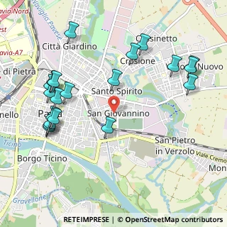Mappa Via Carcano, 27100 Pavia PV, Italia (1.208)