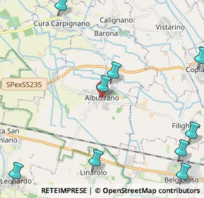 Mappa Via Mazzini, 27010 Albuzzano PV, Italia (3.37)