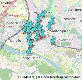 Mappa Via Defendente Sacchi, 27100 Pavia PV, Italia (0.6525)