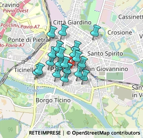 Mappa Via Defendente Sacchi, 27100 Pavia PV, Italia (0.5415)