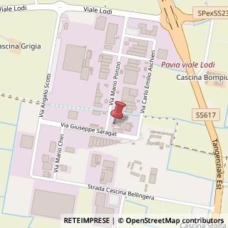 Mappa Via Mario Ponzio, 44, 27100 Pavia, Pavia (Lombardia)