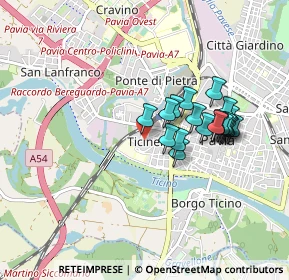 Mappa Via Folla di Sotto, 27100 Pavia PV, Italia (0.7555)