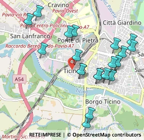 Mappa Via Folla di Sotto, 27100 Pavia PV, Italia (1.061)