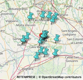 Mappa Via Folla di Sotto, 27100 Pavia PV, Italia (10.07)