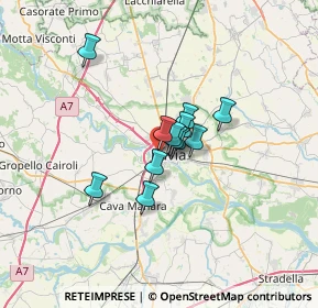 Mappa Via Folla di Sotto, 27100 Pavia PV, Italia (3.88417)