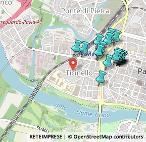 Mappa Via Eredi Farina, 27100 Pavia PV, Italia (0.488)