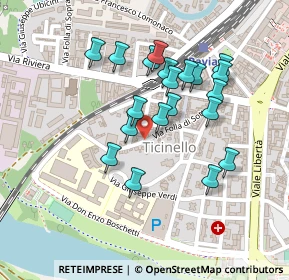 Mappa Via Eredi Farina, 27100 Pavia PV, Italia (0.2025)