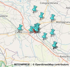 Mappa Via Marzabotto, 37045 Legnago VR, Italia (5.13357)