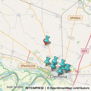 Mappa Via delle Ortensie, 26022 Castelverde CR, Italia (4.86583)