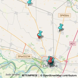 Mappa Via delle Ortensie, 26022 Castelverde CR, Italia (5.59583)