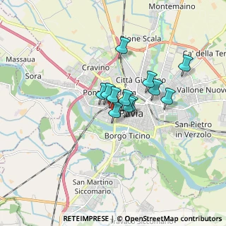 Mappa Via Faccioli Privata, 27100 Pavia PV, Italia (1.07917)