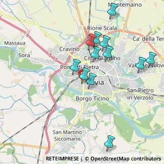 Mappa Via Castelli Eredi, 27100 Pavia PV, Italia (1.95833)