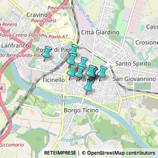 Mappa Via Giacomo Parodi, 27100 Pavia PV, Italia (0.39917)