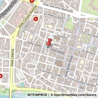 Mappa Corso Camillo Benso Cavour, 18, 27100 Pavia, Pavia (Lombardia)