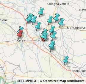 Mappa Via Carlo Gianella, 37045 Legnago VR, Italia (5.90389)