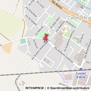 Mappa Via IV Novembre, 1, 46033 Castel d'Ario, Mantova (Lombardia)