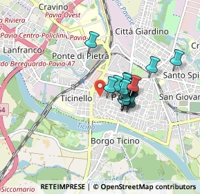 Mappa Via Regina Adelaide, 27100 Pavia PV, Italia (0.553)