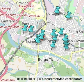 Mappa Via Regina Adelaide, 27100 Pavia PV, Italia (0.76813)