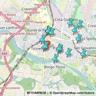 Mappa Via Regina Adelaide, 27100 Pavia PV, Italia (0.81667)