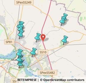 Mappa Autostrada del Brennero, 46030 Roverbella MN, Italia (4.52167)