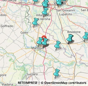 Mappa Autostrada del Brennero, 46030 Roverbella MN, Italia (18.801)