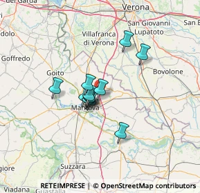 Mappa Autostrada del Brennero, 46030 Roverbella MN, Italia (8.64167)