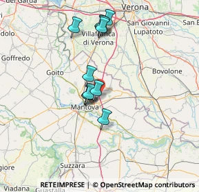 Mappa Autostrada del Brennero, 46030 Roverbella MN, Italia (11.79182)