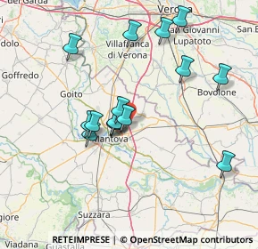 Mappa Autostrada del Brennero, 46030 Roverbella MN, Italia (13.57933)