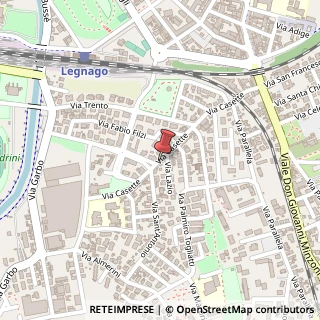 Mappa Via Casette, 40, 37045 Legnago, Verona (Veneto)