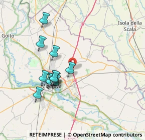 Mappa A22 Brennero - Modena, 46030 San Giorgio di Mantova MN, Italia (6.70917)