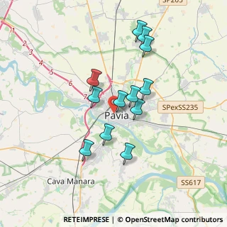 Mappa Via Ballada, 27100 Pavia PV, Italia (3.02667)