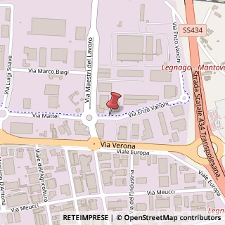 Mappa Via Ezio Vanoni, 4, 37045 Legnago, Verona (Veneto)