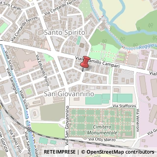 Mappa Via Luigi Berzolari,  2, 27100 Pavia, Pavia (Lombardia)