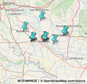 Mappa Via Cavalieri di Vittorio Veneto, 37045 Legnago VR, Italia (8.76273)