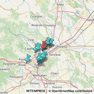 Mappa Via Volpiano, 10088 Volpiano TO, Italia (8.62471)