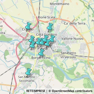 Mappa Via Carlo Goldoni, 27100 Pavia PV, Italia (1.24455)